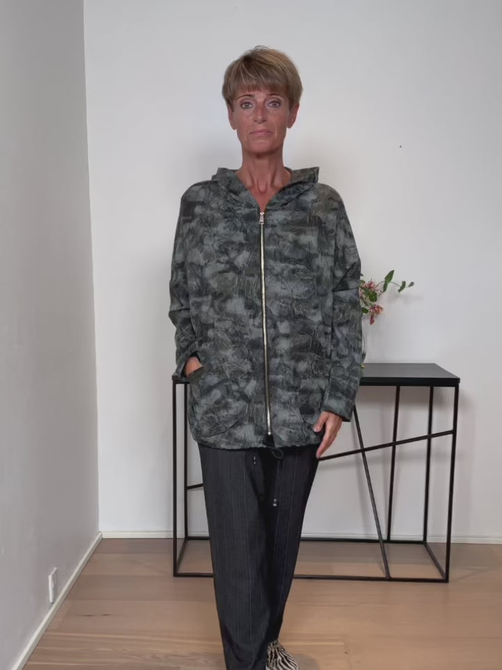 Baghuset Grå Jakke /Camouflage S