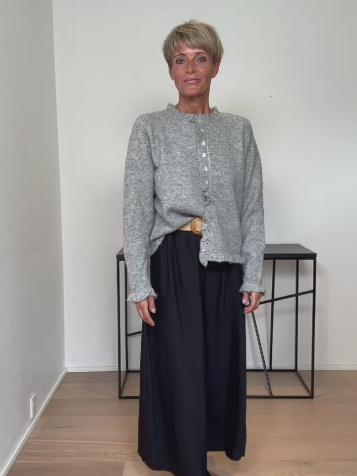 Baghuset Grå Cardigan Flæse MF