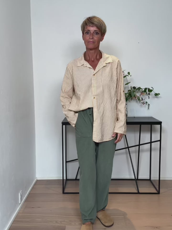 Baghuset Camel Stribet LS Skjorte CS