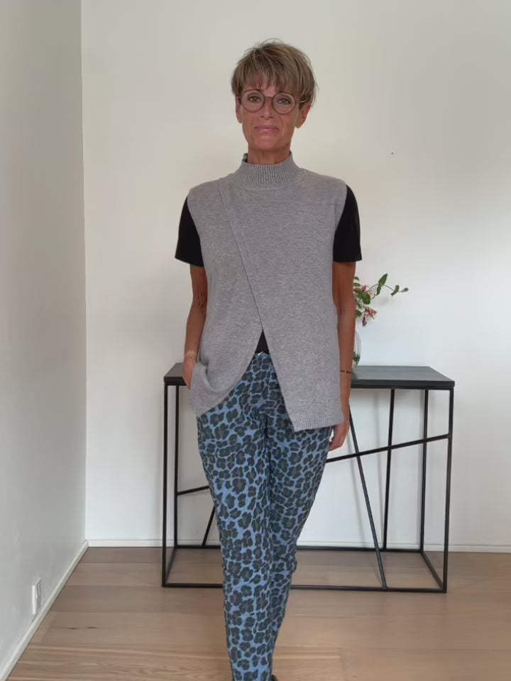 Baghuset Tank Top Strik Grå NC
